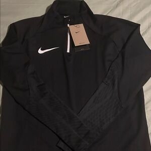 Nike Black Quarter-Zip Pullover with White Logo